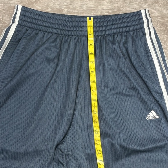 Adidas Essentials Warm-Up Open Hem 3 Stripes Track Pants Regular Fit Navy L - Picture 9 of 16